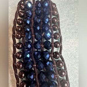 Beadwork Bracelet w/button Pre-owned